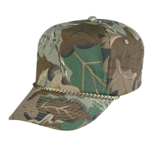 Nissun 5 Panel Camouflage Cap, Camo Hat - CSGT Olive Tree Camo