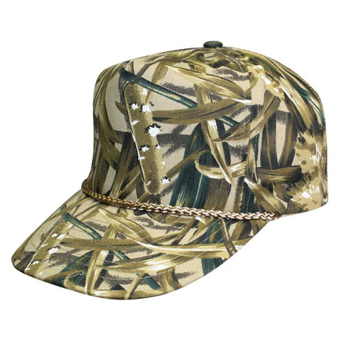 Nissun 5 Panel Camouflage Cap, Camo Hat - CSGT Sedge Camo