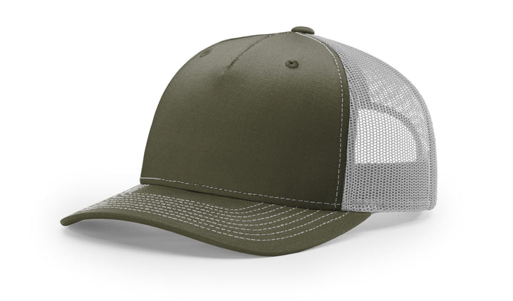 Richardson 112FP - 5-Panel Premium Trucker Snapback Hat Beetle/Quarry