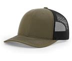 Richardson 112FP - 5-Panel Premium Trucker Snapback Hat Loden/Black