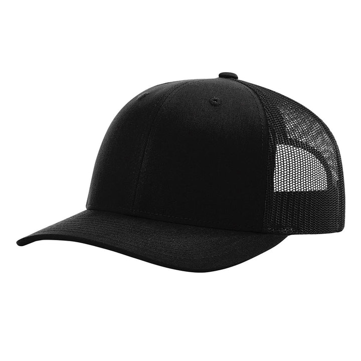 Richardson 112 Trucker Hat Snapback Cap Black