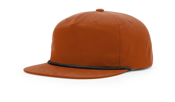 Richardson 256 - Grandpa, 5-Panel Premium Rope Cap, Snapback Dark Orange/Black