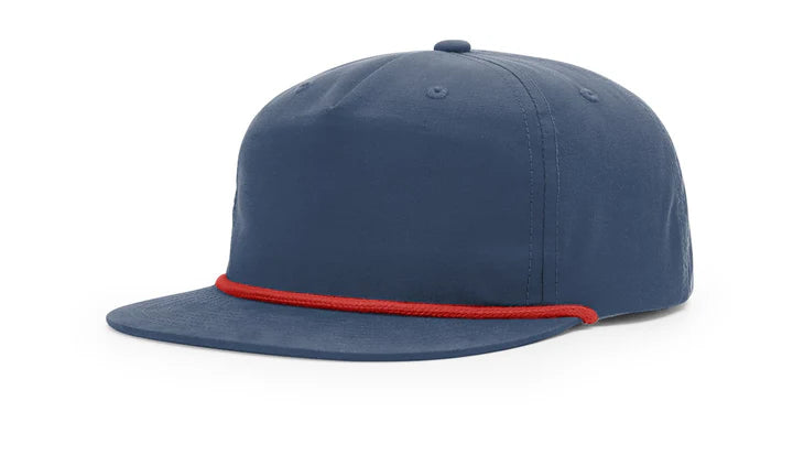 Richardson 256 - Grandpa, 5-Panel Premium Rope Cap, Snapback Navy/Red