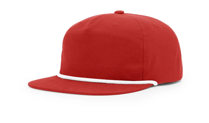 Richardson 256 - Grandpa, 5-Panel Premium Rope Cap, Snapback Red/White